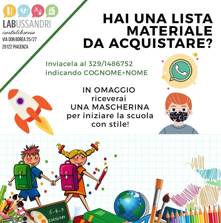 In omaggio sulla lista materiale una mascherina stilosa! Approfittane