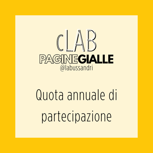 Quota annuale 2026 partecipazione BookClab Pagine Gialle