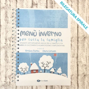 Servizio stampa e-book "Menu' Inverno" di Nutricam - Rilegatura con spirale