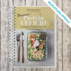Servizio stampa e-book "Passione pasti in ufficio" di Nutricam - Rilegatura con spirale