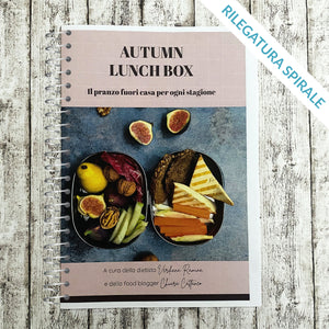 Servizio stampa e-book "Autumn Lunch box" di Nutricam - Rilegatura con spirale