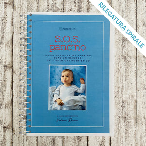 Servizio stampa e-book "SOS Pancino" di Nutricam - Rilegatura con spirale