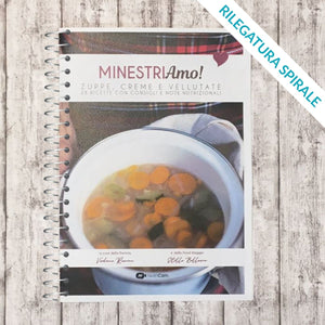 Servizio stampa e-book "Minestriamo" di Nutricam - Rilegatura con spirale
